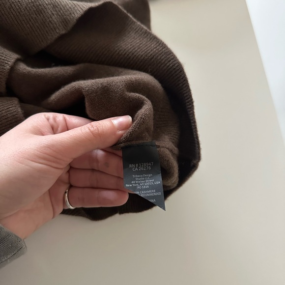 Nili Lotan Cashmere Turtleneck Sweater Chocolate Brown S Knit - Picture 6 of 7